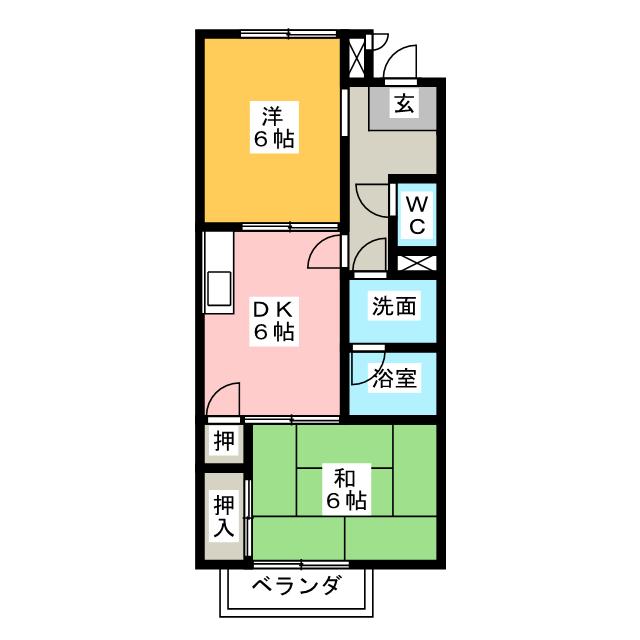 Ｓｕｒｐｌｕｓ塚本　Ｂの間取り