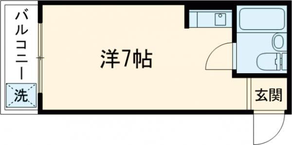 京都市西京区嵐山朝月町のマンションの間取り