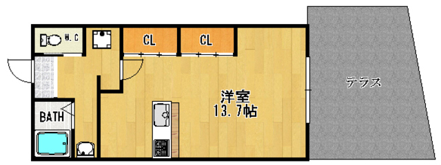 アールズコート宝塚の間取り