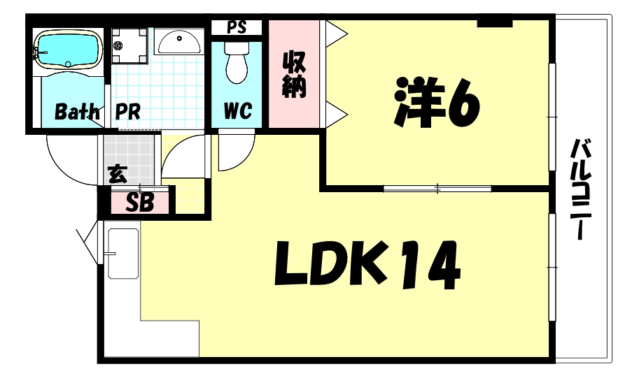 神戸市垂水区千代が丘のマンションの間取り