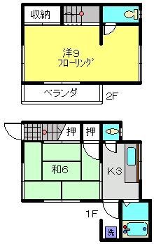 メゾネット辰巳の間取り