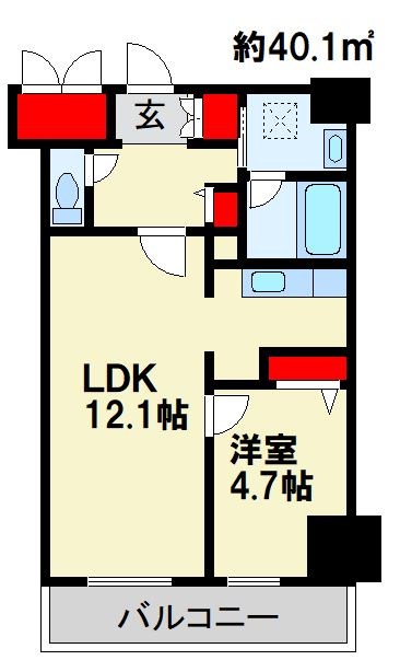 テゾーロ行橋の間取り