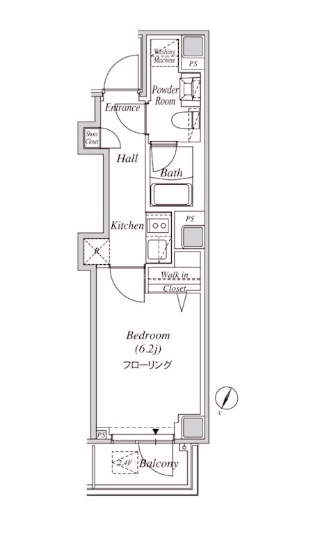 セプタス東麻布の間取り