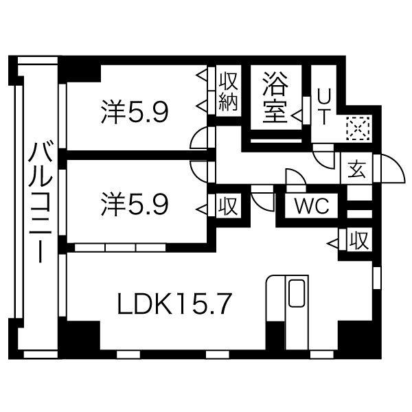 ソレイユ御蔵町(おくらまち)の間取り