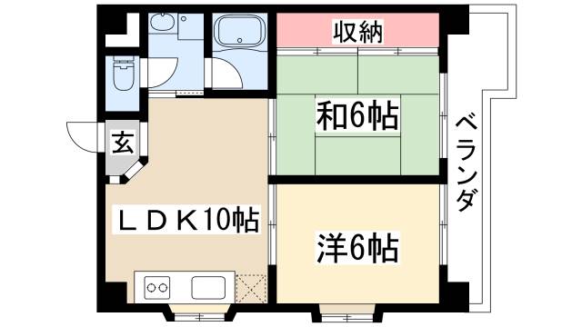 【レスカール一番町の間取り】