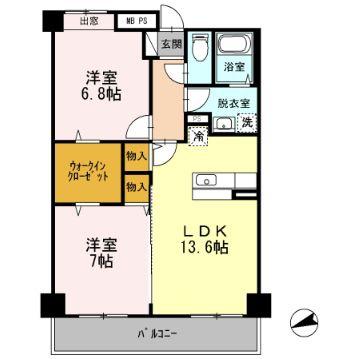 ファミールマンションひらたの間取り