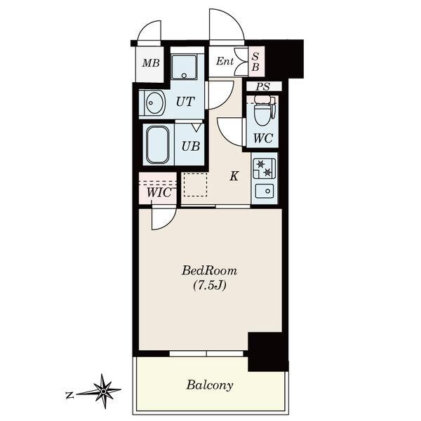 S-RESIDENCE尾頭橋の間取り