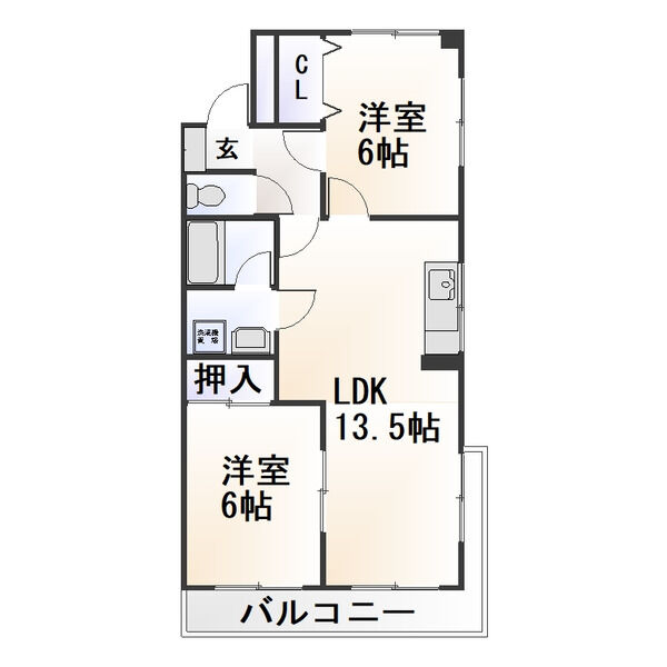 【ハイツリッチモンドＡ棟の間取り】