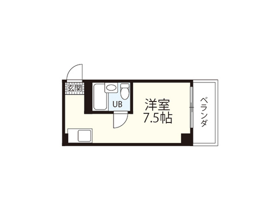 広島市中区十日市町のマンションの間取り