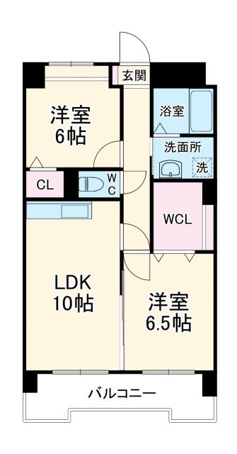 名古屋市中村区本陣通のマンションの間取り