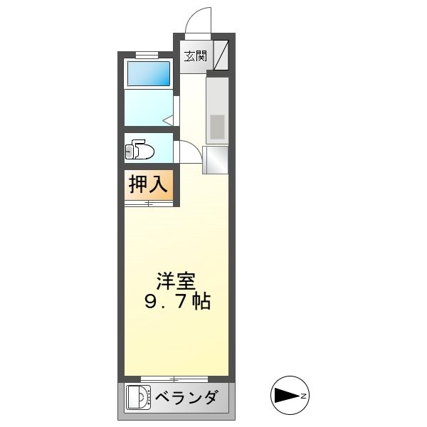 ハイツ島塚の間取り