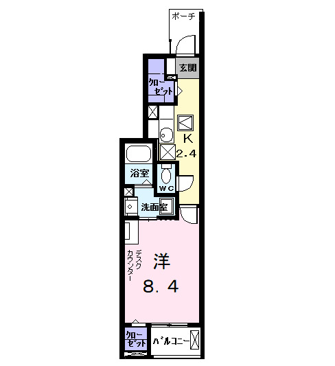 アンソレイエの間取り