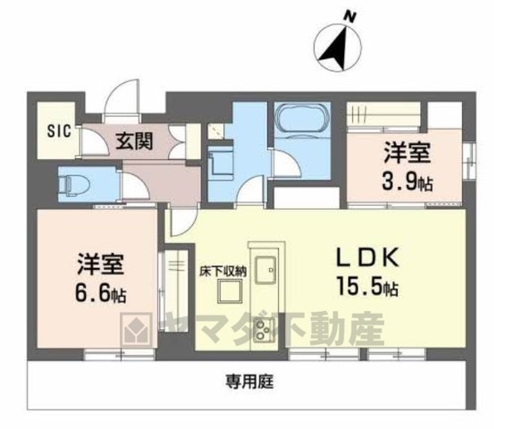 シャーメゾン　皐月の間取り