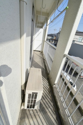 【岡山市南区泉田のマンションのバルコニー】