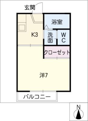 ブランドール　Ｓ　Ｂ棟の間取り