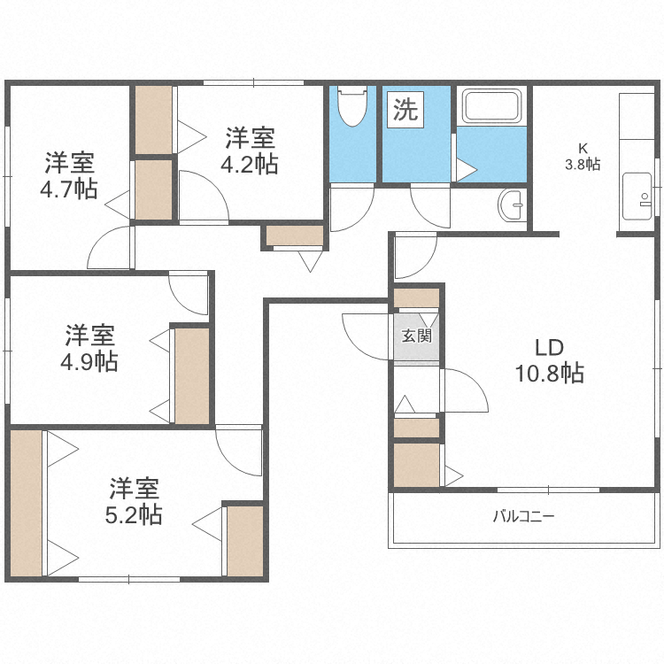 ビバリー札幌の間取り