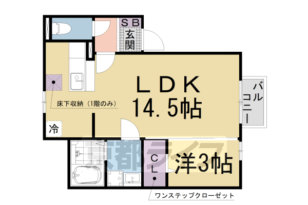 ハピネス下阪本の間取り