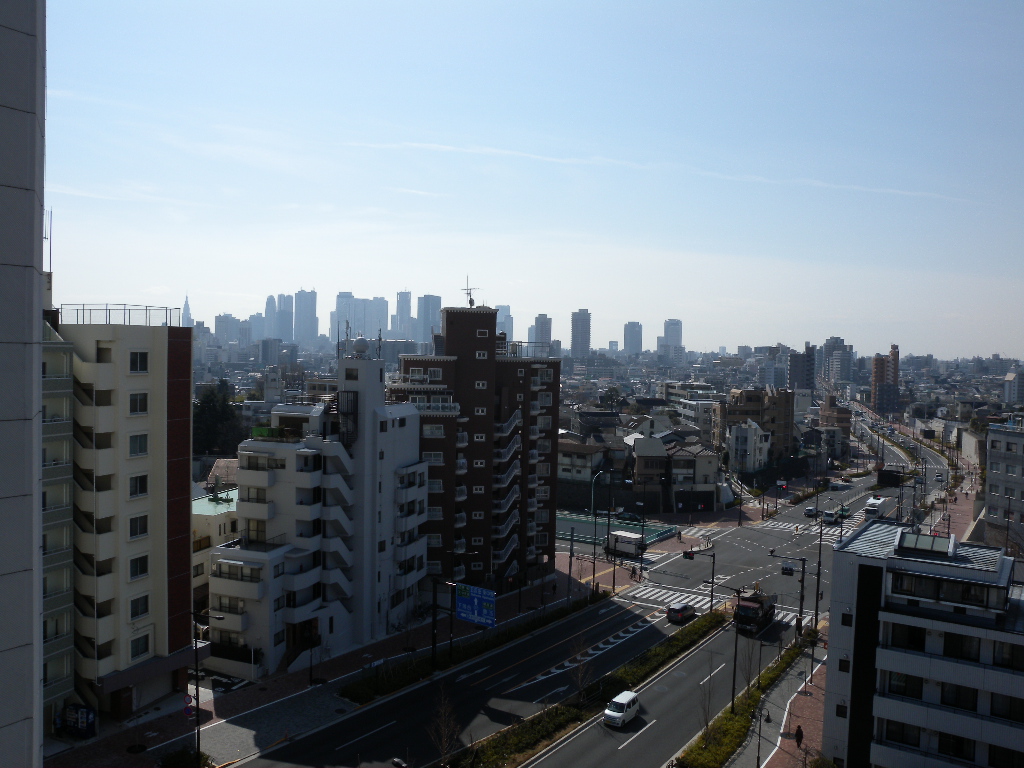 【新宿区中落合のマンションの眺望】