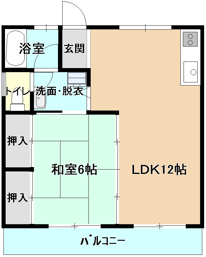 コーポ高月の間取り