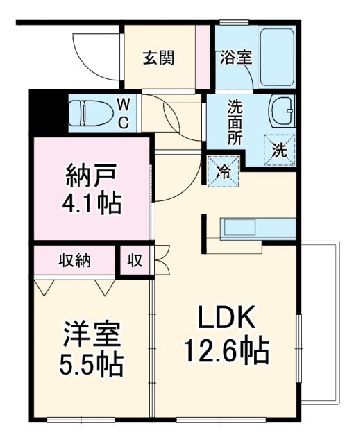 湖西市鷲津のマンションの間取り