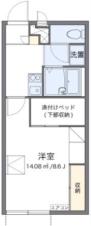 レオパレスポムの間取り