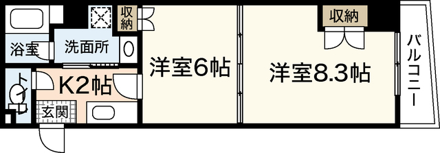 ヴァンサンク堺町の間取り