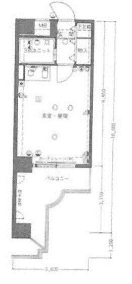 大阪市北区中津のマンションの間取り