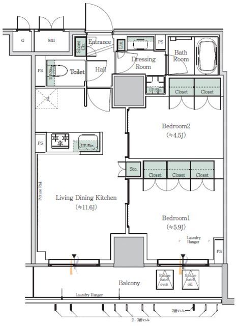 ＯＮＥ　ＲＯＯＦ　ＲＥＳＩＤＥＮＣＥ　ＮＩＳＨＩＮＩＰＰＯＲＩの間取り