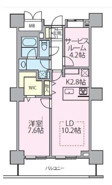 荒川区南千住のマンションの間取り