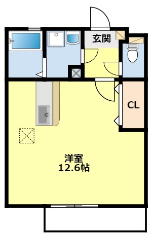 ワイズスクエアＢの間取り