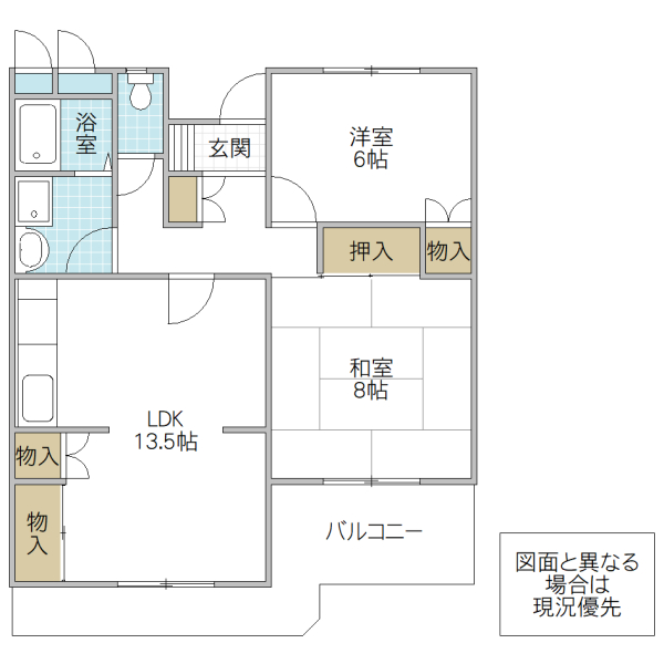 SHIRAUME TERRACE　B棟の間取り