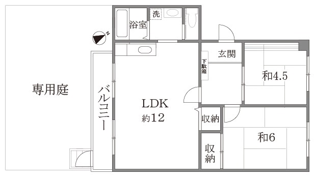 第二生田ハイツの間取り