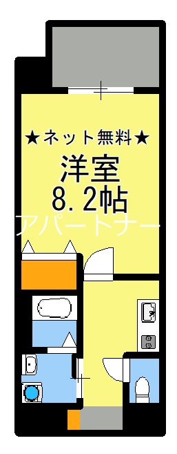 鹿児島市小川町のマンションの間取り