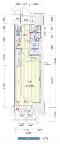 名古屋市中区丸の内のマンションの間取り