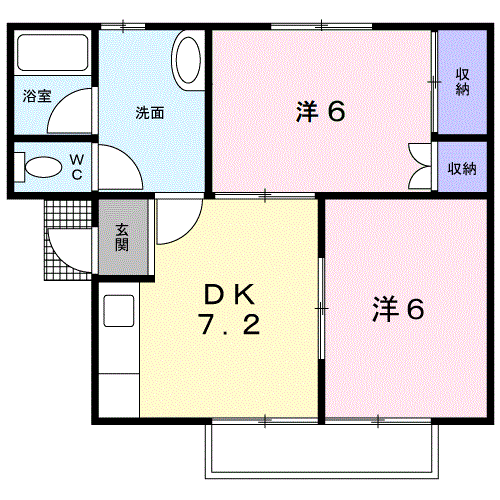 コーポやすらぎの間取り