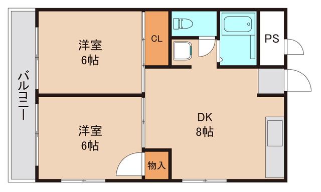 市川市新井のマンションの間取り