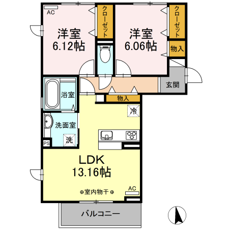 クレメントの間取り