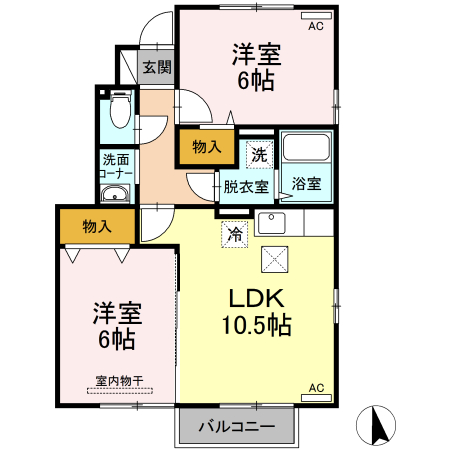 アンフロイデ Ａの間取り