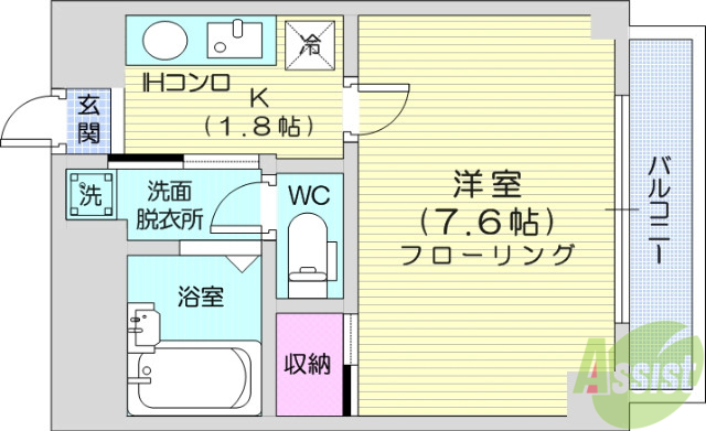 多賀城ロジュマンＧ棟の間取り