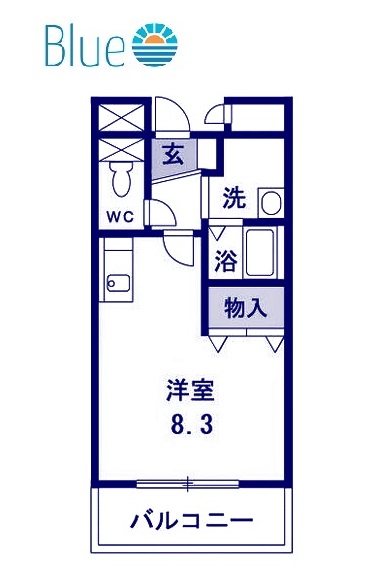 鎌倉市山ノ内のマンションの間取り