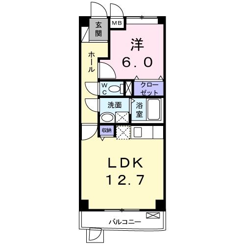 【大阪市東淀川区豊里のマンションの間取り】