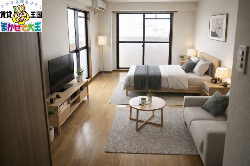 居室・リビング　家具・インテリアはＣＧです