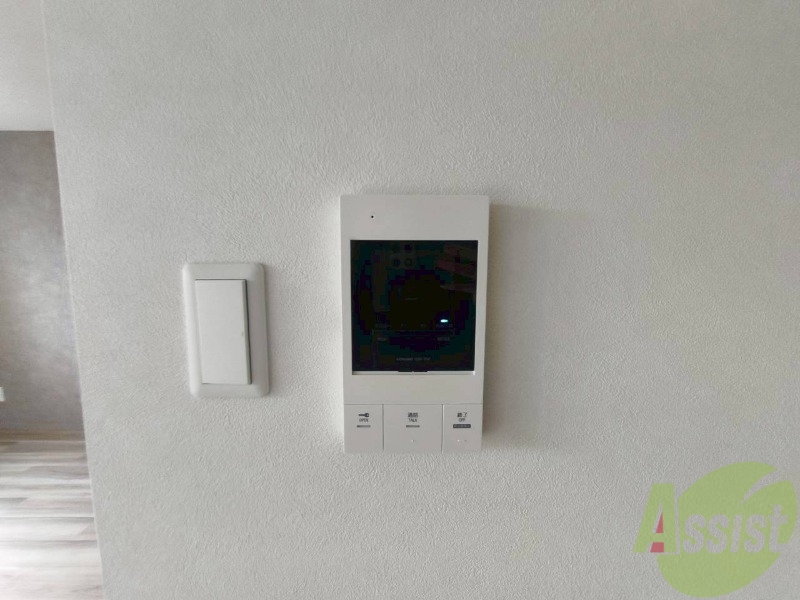 セキュリティ　モニタ付インターホンでセキュリティ面も安心です。