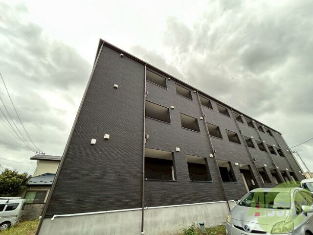 建物外観　多賀城市山王字西町浦９７「メリディアン多賀城山王　参番館」