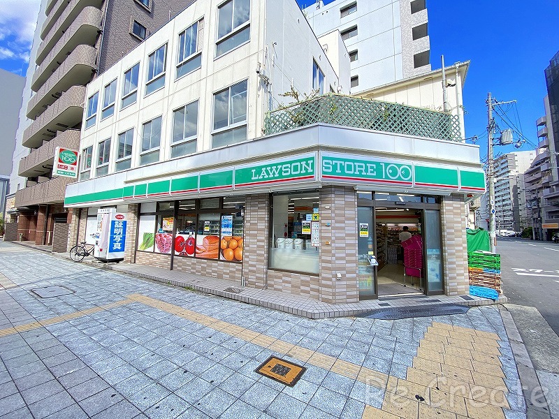 コンビニ　ローソンストア100浪速稲荷店（コンビニ）まで85m