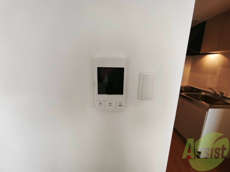 セキュリティ　モニタ付インターホンでセキュリティ面も安心です。