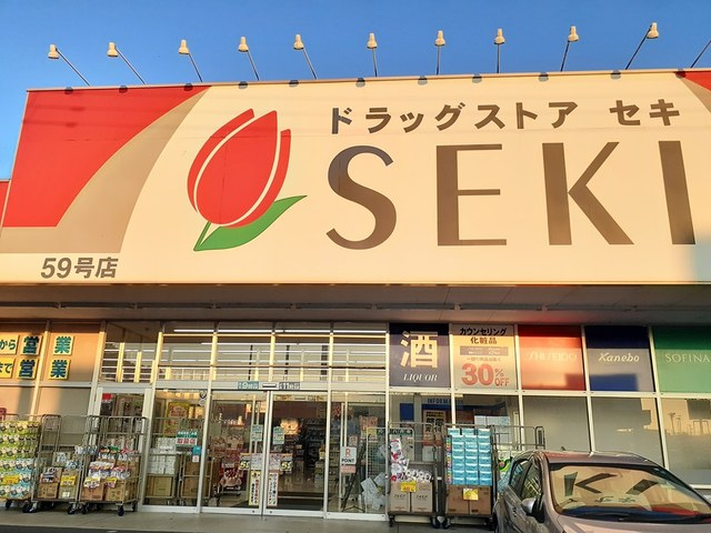ドラックストア　ドラッグストアセキ（ドラッグストア）まで876m