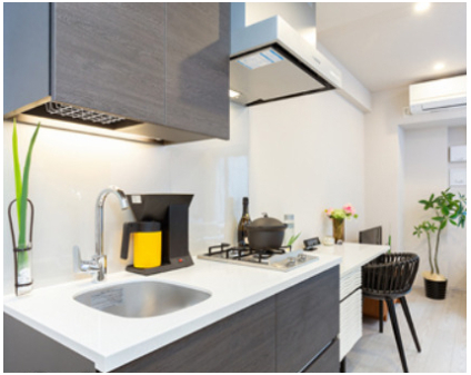 キッチン　モデルルームです・家具小物は付きません