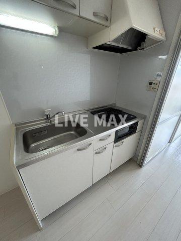 キッチン　２口ガスコンロ！グリル付♪