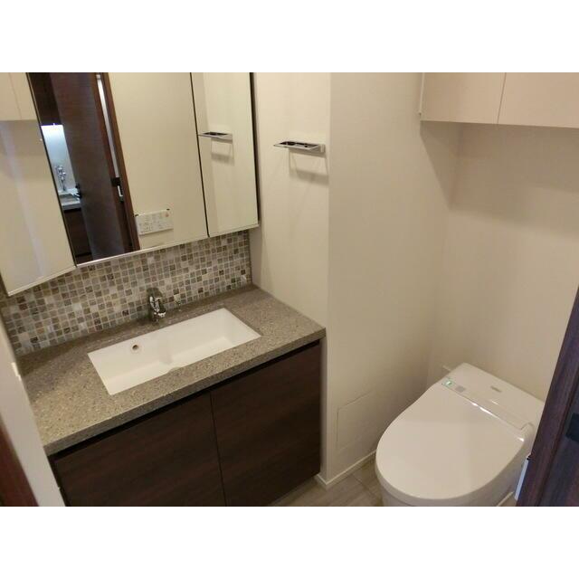 洗面設備　Dタイプ2015年3月撮影 同タイプ1005号室の写真です。